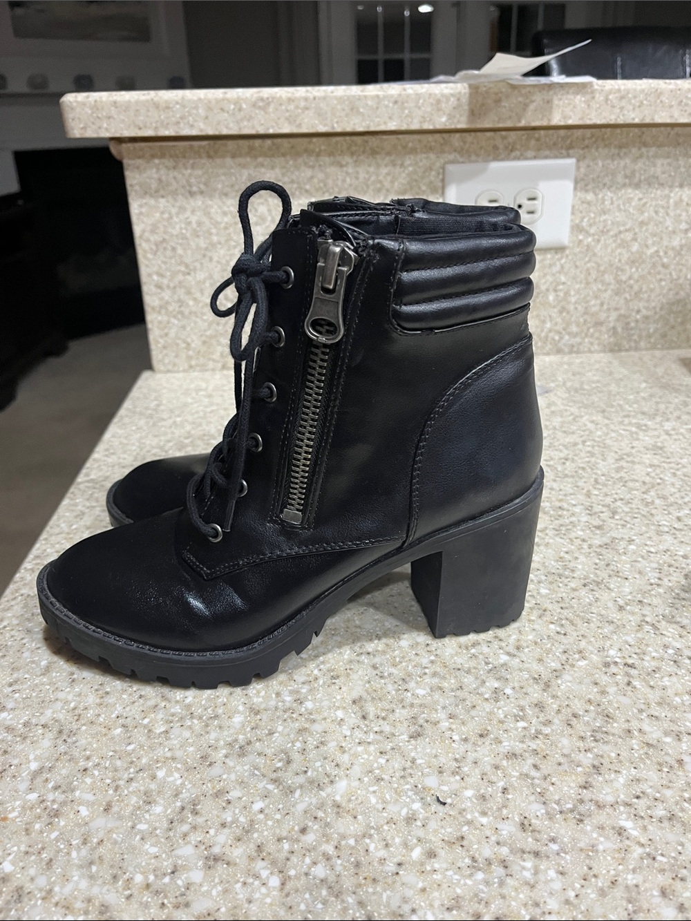 Madden Girl "Nydiaa" Heeled Combat Boots, Women’s 8